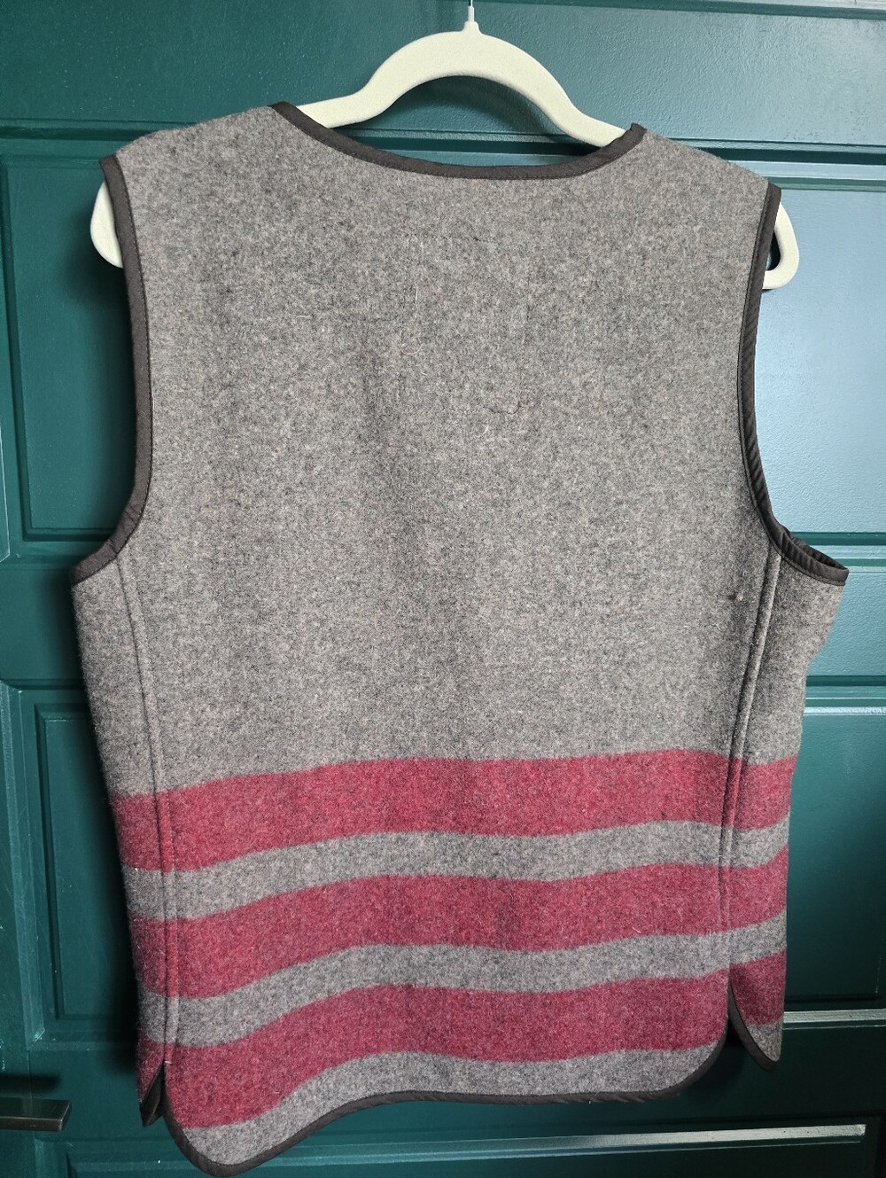 Vintage 90s Gap Striped Wool Vest Men Medium - Picture 3 of 11